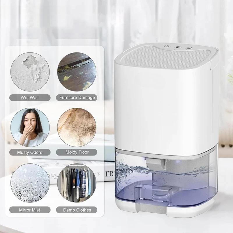 1000ML Portable Air Dehumidifier Household Mute Moisture Absorbers Machine Bedroom Office Kitchen Deodorizer Air Dryer