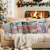 4 Pcs Winter Nutcracker And Ballerina Single-Sided Printed Pillowcase For Home Living Room Bedroom Car Decor