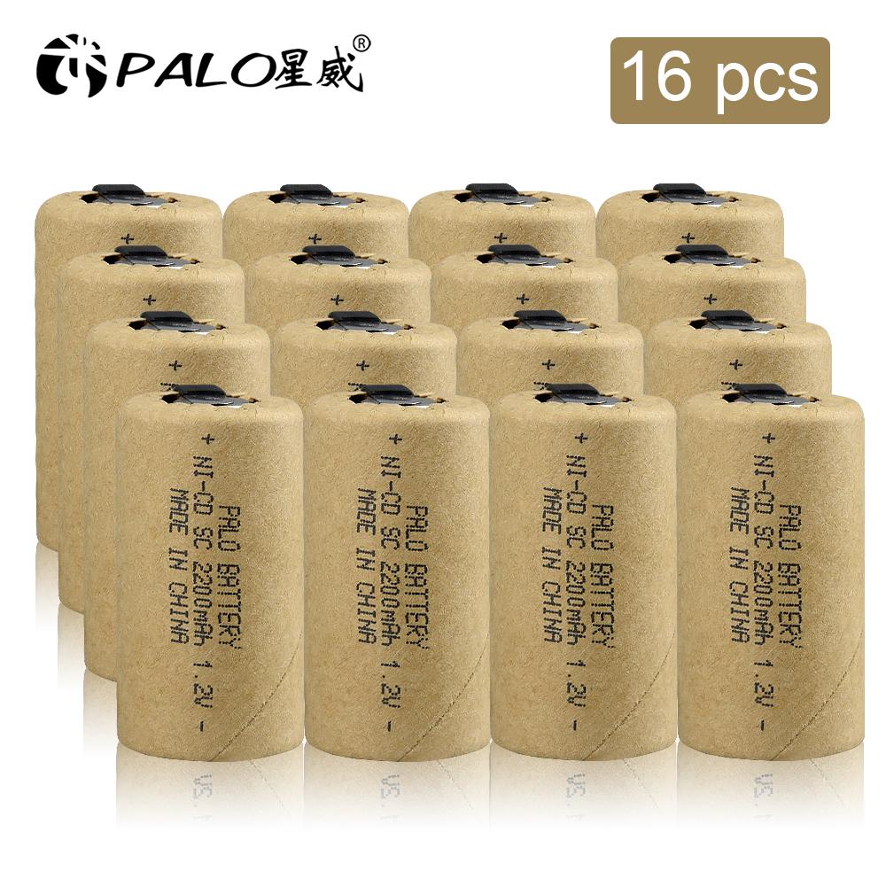 SC 2200 мАч 1,2 В Аккумуляторная батарея 1,2 В Sub C NI-CD элемент со сварочными выступами Электрическая дрель Отвертка Без батареи в сборе