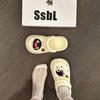 SSBL] Женские модные дышащие пляжные шлепанцы на толстой подошве