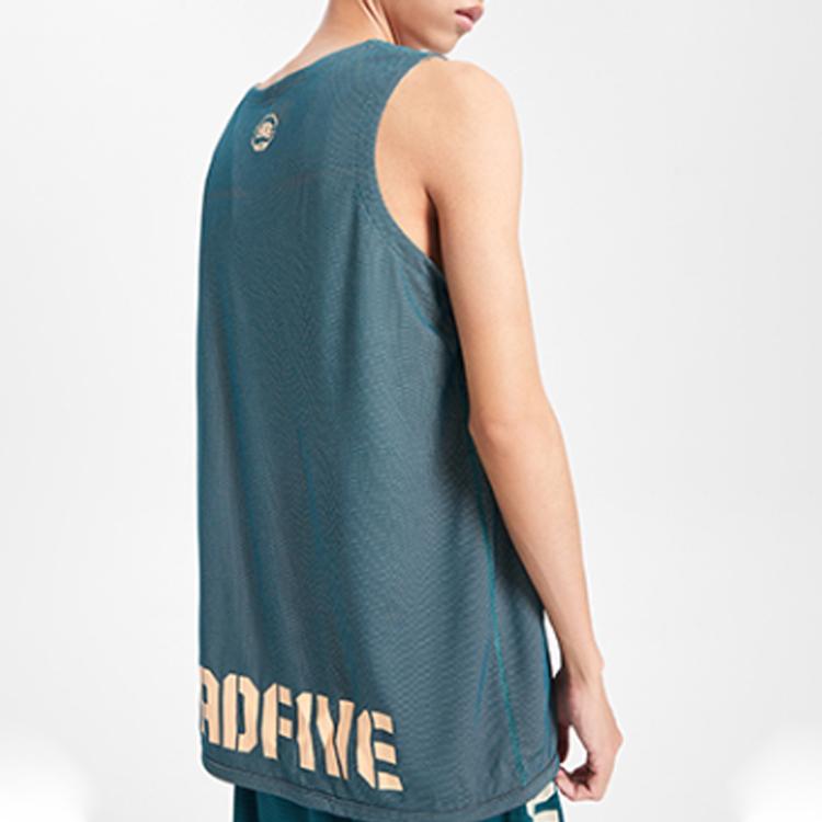 Баскетбольная серия Li Ning Badfive Loose Competition Top Men tops Ocean-Blue AAYQ007-6