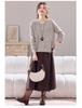 Versatile Knitted Sweater: Round Neck, Loose Fit, Irregular Tassel Cardigan for Autumn and Winter