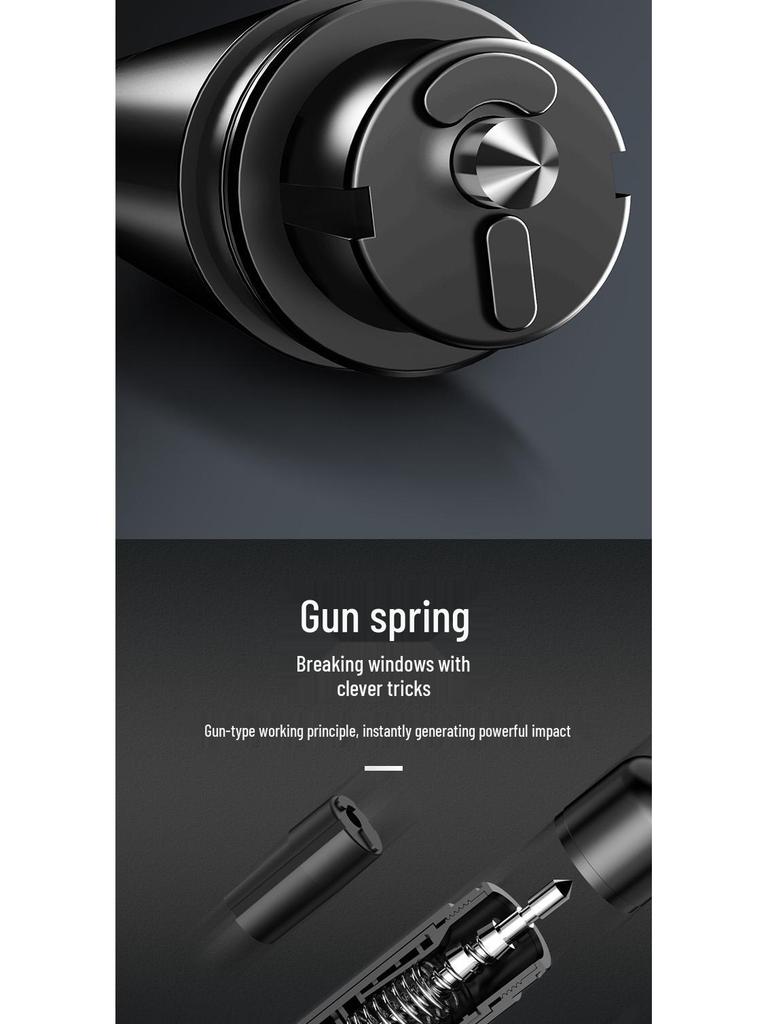 Emergency Car Escape Hammer & Window Breaker with Seatbelt Cutter – Multi-functional Safety Tool