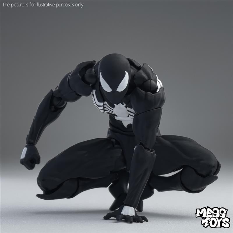 In Stock Messtoys Spiderman Figure Black Symbiote Spider Man Figurine Action Figure Custom Model Gk Statue Collectible Gift Toy