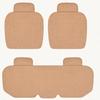 Non-slip Car Seat Cushion Linen Three-piece Set Without Backrest Four-season Universal Seat Cushion Three-piece Set