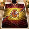 Flannel BlanketSpain Football Warm Soft Throw Blanket for Indoor Sofa Bed Living Room Use