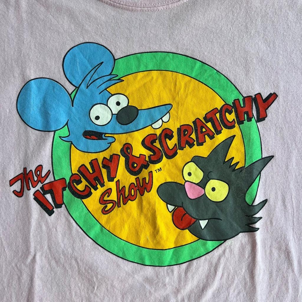 [USED] Vintage Anime Movie T-Shirt The Simpsons Itchy & Scratchy