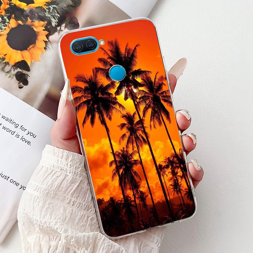 Clear For Oppo A12 CPH2077 CPH2083 Cover For Oppo A12 Case Luxury Butterfly Love Fashion Flowers Cool Lion Cute Painted