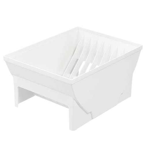 Richell TOTONO Drawer Dish Stand R Mini White, Made in Japan, Dishwasher Safe, with Handle, Easy to Use, Convenient, Antibacterial, Stylish, Simple Di