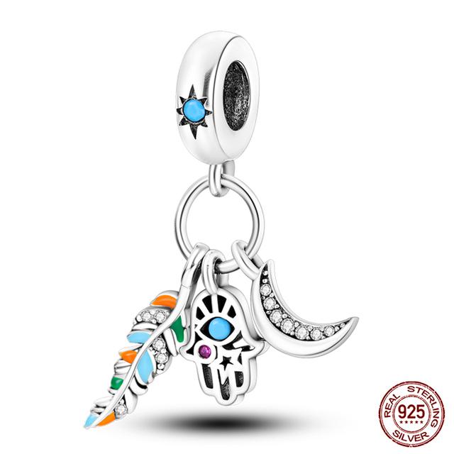 Мода Стерлингового Серебра 925 Сумочка Чемодан Подвески Бусины Подходит Fasion 925 Браслеты Изысканный Юбилей DIY Изготовление Ювелирных Изделий