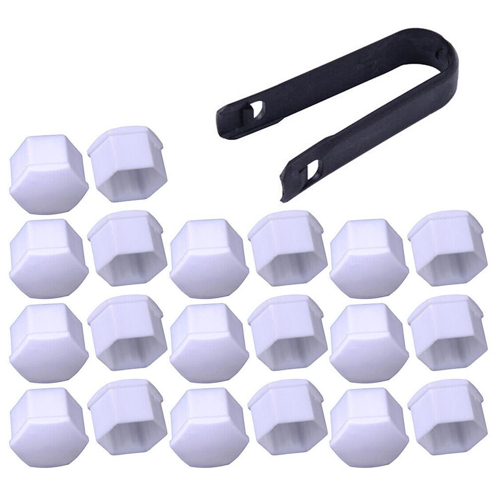 20 шт. 17 мм белый шестигранный колесный центральный болт гайка колпачок защитная декоративная отделка с набором инструментов для снятия новый популярный