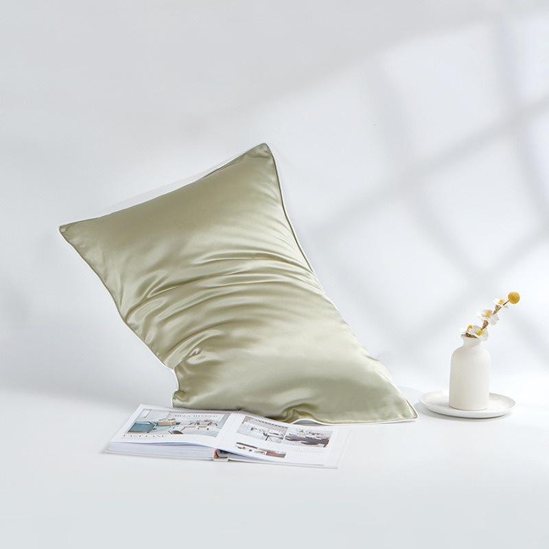 Mulberry Silk Pillowcase Pair - High-Grade Solid Color for Skin & Hair Care