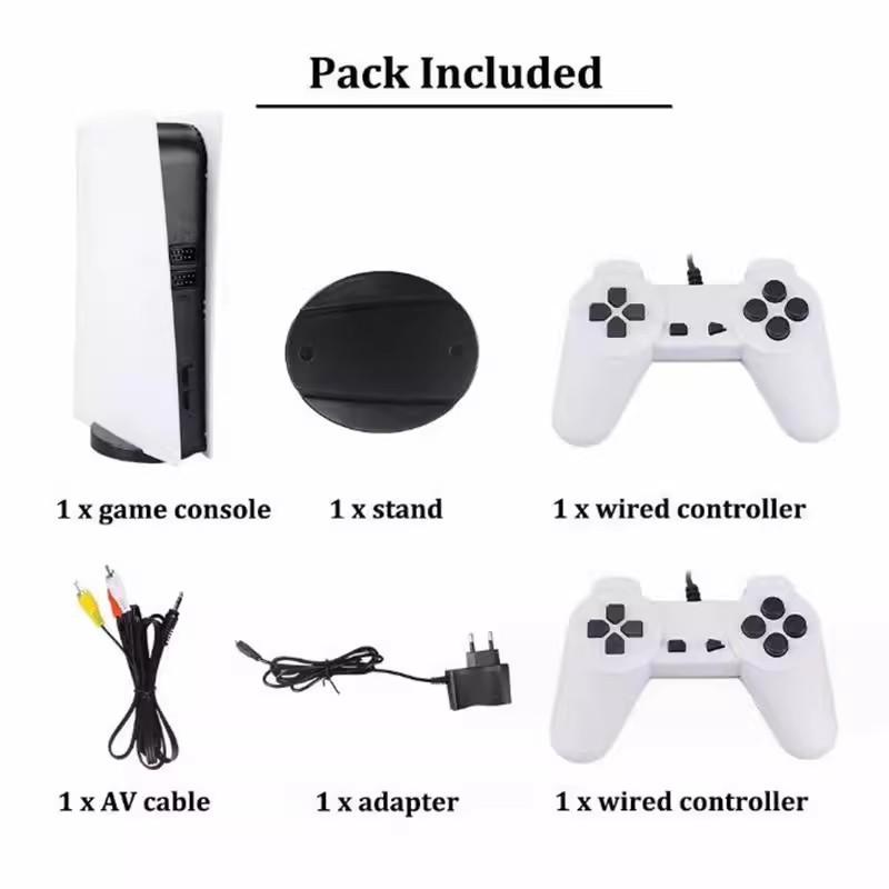 GS5 Bit Smart Mini Game Station Retro Classic TV Video Game Console With 300 Built-In Games and USB Wired Joystick Controller