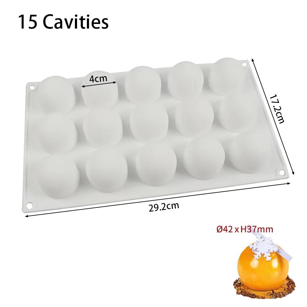 1 шт. DIY 3D Сфера Силиконовая форма Кухонные аксессуары для выпечки Французский десерт Шоколадный трюфель