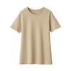 MUJI Sweatproof Crew Neck Short Sleeve BB2P7A4S Beige XL Женская футболка Женская Женская