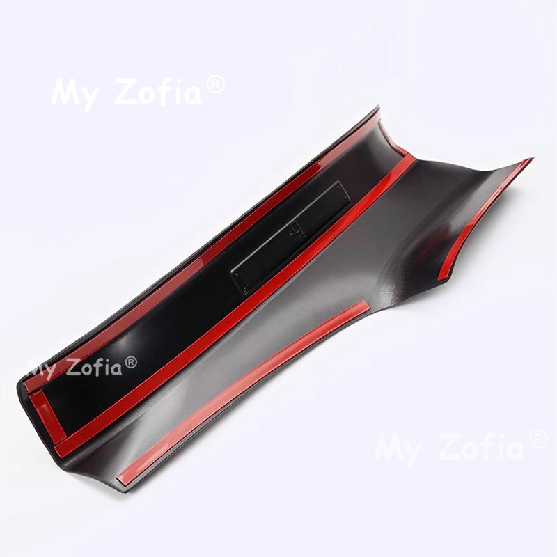 For Jetour G700 2025 2026 Car ABS Carbon fieber Trunk Door Guard Strips Plate Door Sill Scuff Threshold Protector Cover Sticker