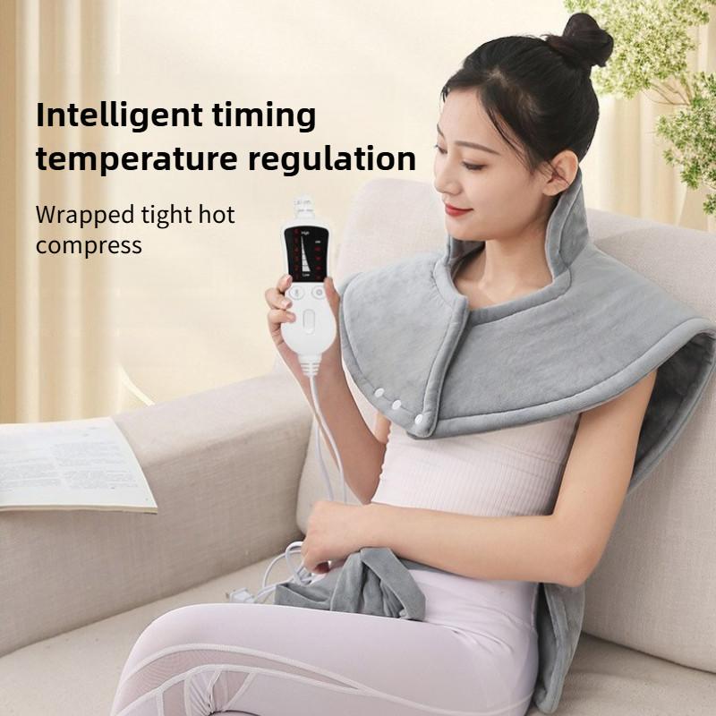 Автоматическая грелка 100 Вт с автоотключением, домашний терапевтический электрический одеяло, интеллектуальный согревающий шарф с горячим компрессом