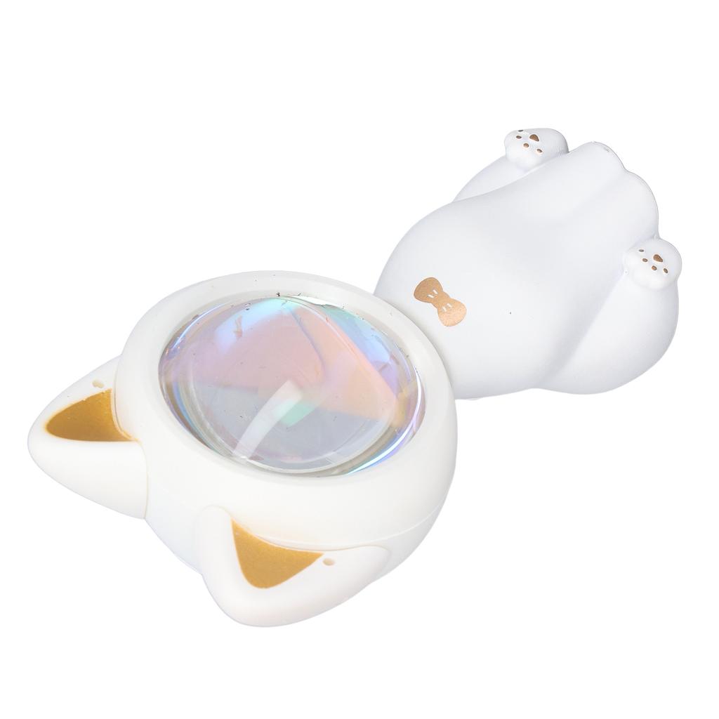 Sunset Projection Lamp Cute White Cat 360 Degrees  Rotation USB Charging Wide Application Sunlight Lamp for