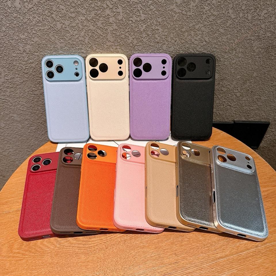 Кожаный чехол для телефона для iPhone 17 Air 13 11 12 16 17 Pro Max 16E 16 15 14 Plus 17Pro 17Air Ударопрочный защитный чехол