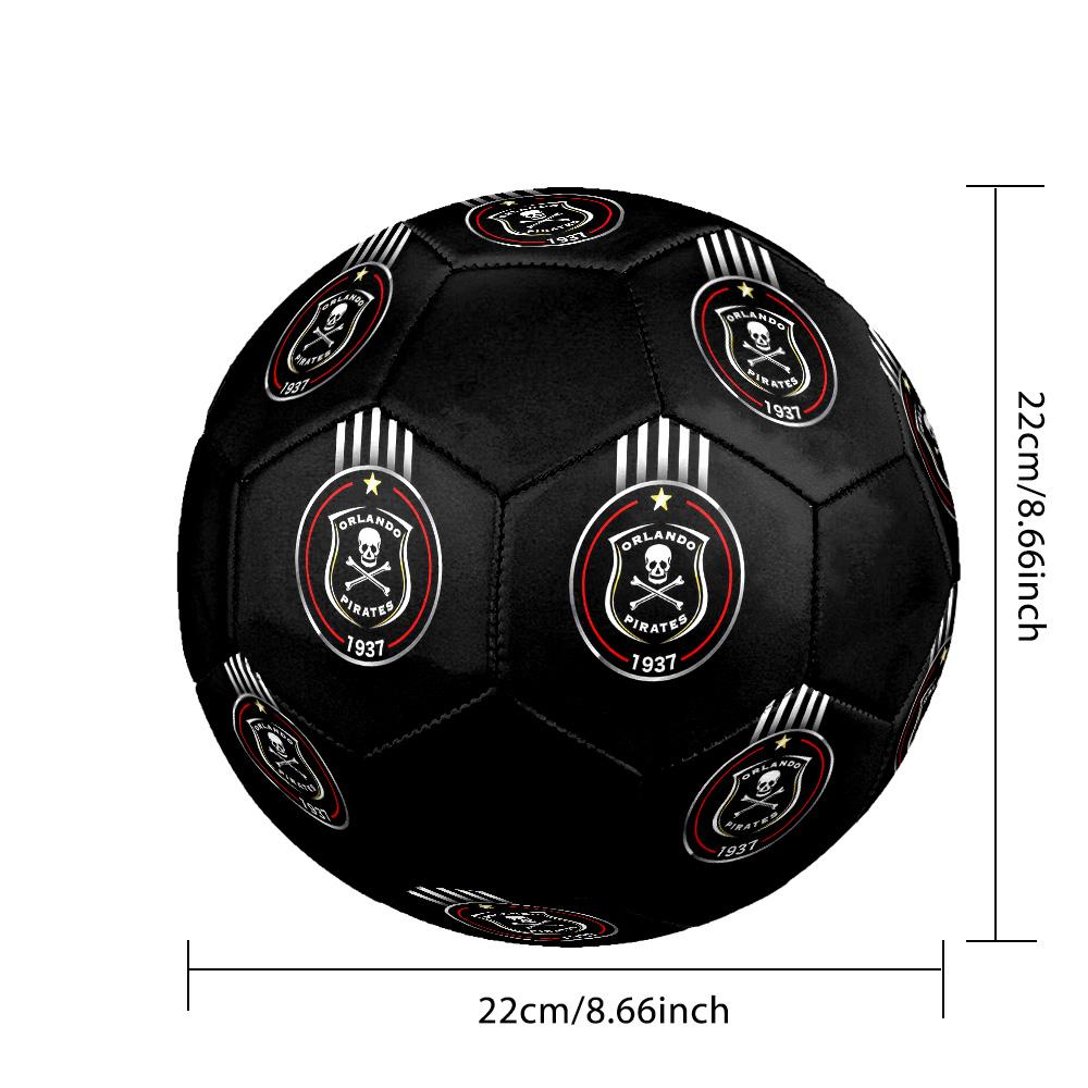 Футбольный мяч Orlando Pirates Цветной Для всех возрастов Машинная строчка ПВХ Готов к соревнованиям Прочный Высокий отскок.РАЗМЕР5