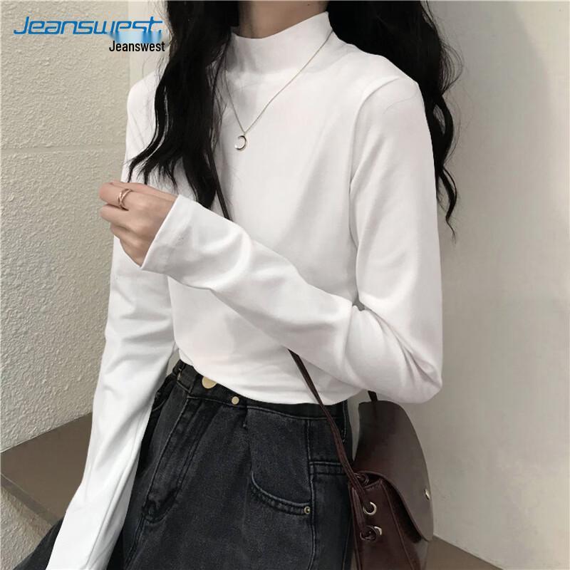 Женская термофутболка с флисовой подкладкой и полувысоким воротником Jeanswest