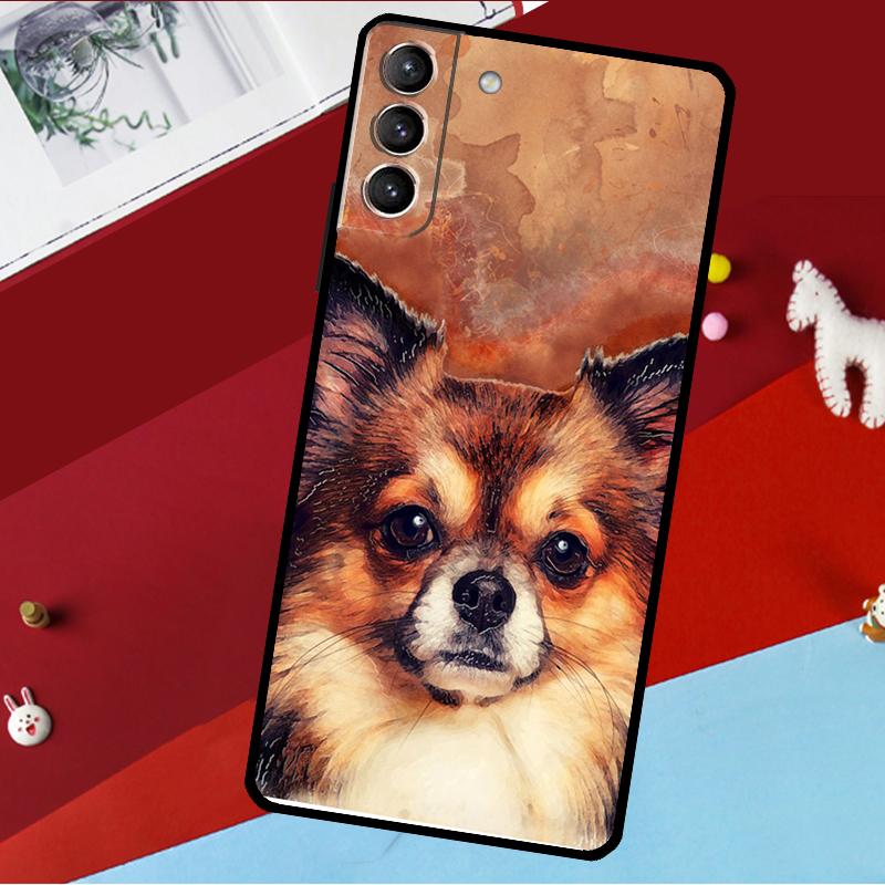 Мультяшная собака чихуахуа Чехол Для Samsung Galaxy S26 S25 S24 S21 S22 S20 Ultra S9 S10 Plus S23 FE S25 FE Чехол для телефона