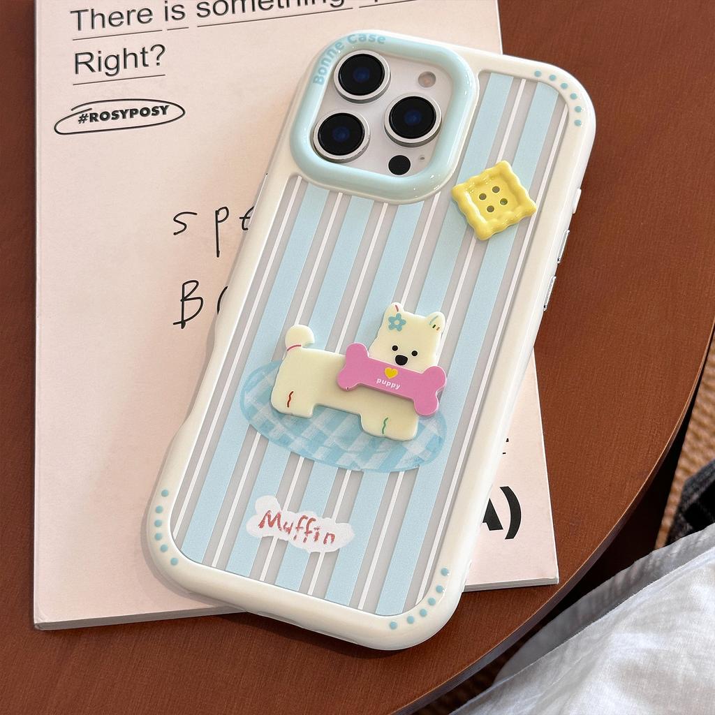 Чехол с разноцветными полосками для iPhone 16, Apple 15, Pro Max 17, 3D-мультяшный рисунок, акриловый, противоударный.
