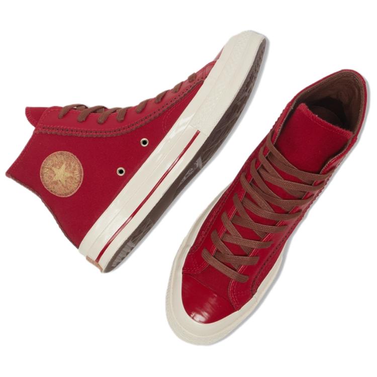 Converse 1970s Comfortable and Versatile Low-top Anti-slip Durable High-top Sneakers for Both Men and Women In Red