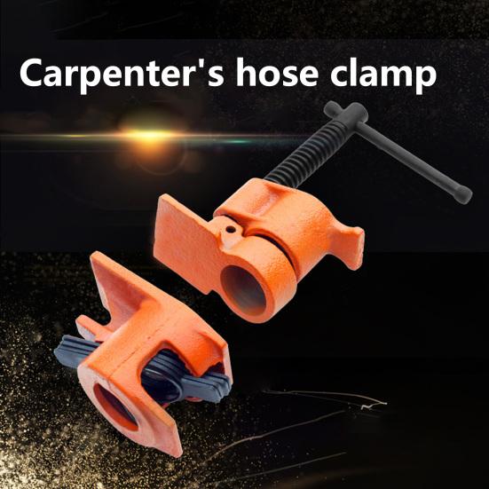 1 комплект, 1/2 дюйма, плотницкий хомут для труб, антидеформационный, устойчивый к ржавчине сталь, прочный деревянный хомут для склеивания труб, изделия из дерева