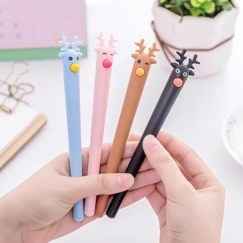 1 Pcs Cute Cactus Modeling Gel Pen Student Stationery Novelty School Material Office Supplies Christmas Gift Writing Supplies