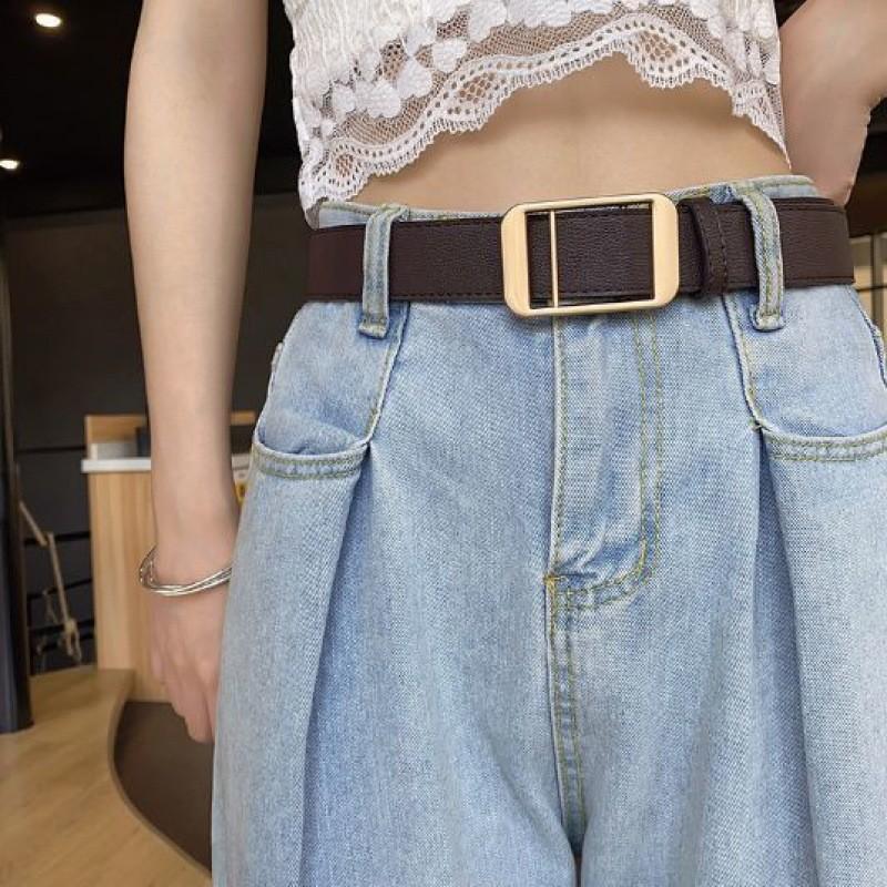 Стильный женский декоративный пояс в корейском стиле, универсальный, повседневный, студенческий, из полиуретана