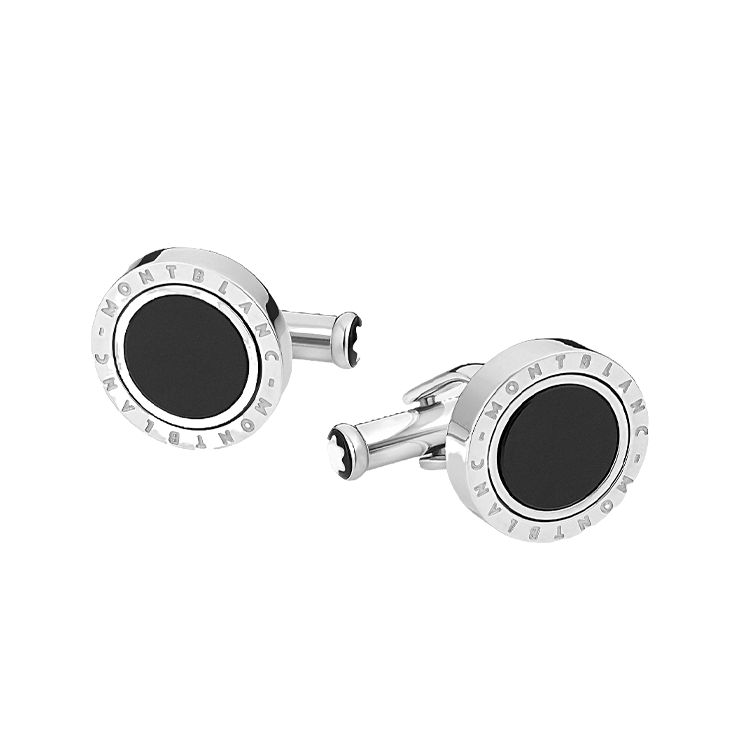 Montblanc Meisterstück Series Elegant Style Stainless Steel Cufflinks Men accessories MB116664