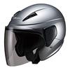 Marushin Motorcycle XL Size Semi-Jet Helmet, M-520XL, Silver, (61-62cm)