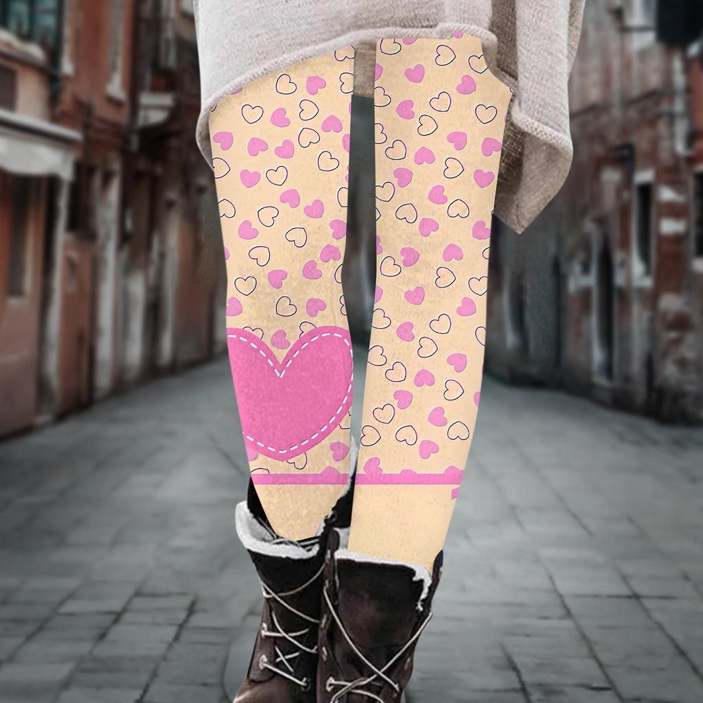 Женские брюки, эластичные мягкие хлопковые леггинсы с принтом, повседневные домашние пижамы