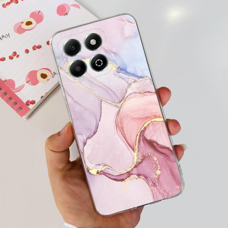 Чехол для Honor X6b JDY-LX1 JDY-LX2 Чехол Роскошный Мраморный Узор Мягкий Прозрачный Силиконовый Задняя Крышка Телефона Для Honor X6b 4G X 6B Fundas