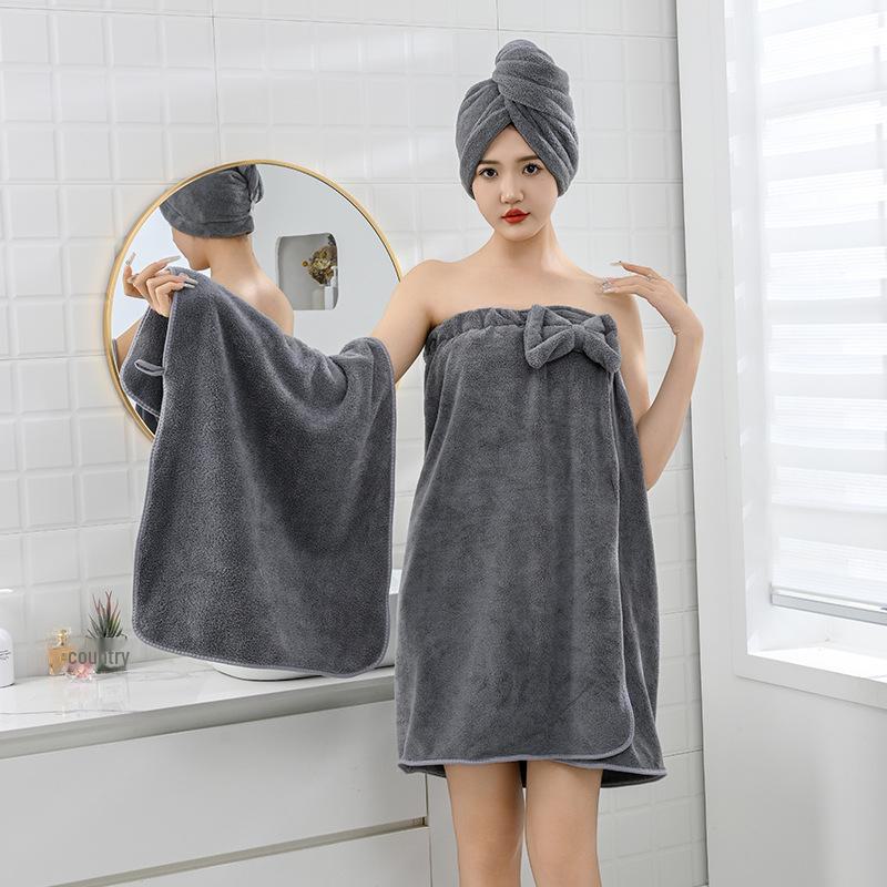 Мягкий и плотный коралловый флисовый халат для взрослых - унисекс, с длинными рукавами и лямками