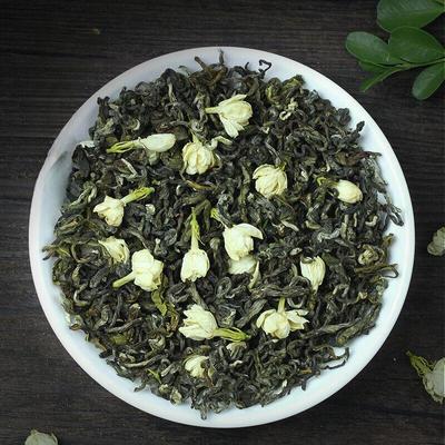 Органический зеленый чай с жасмином, крепкий аромат, жасминовый чай с бутонами, новый чай 100 г