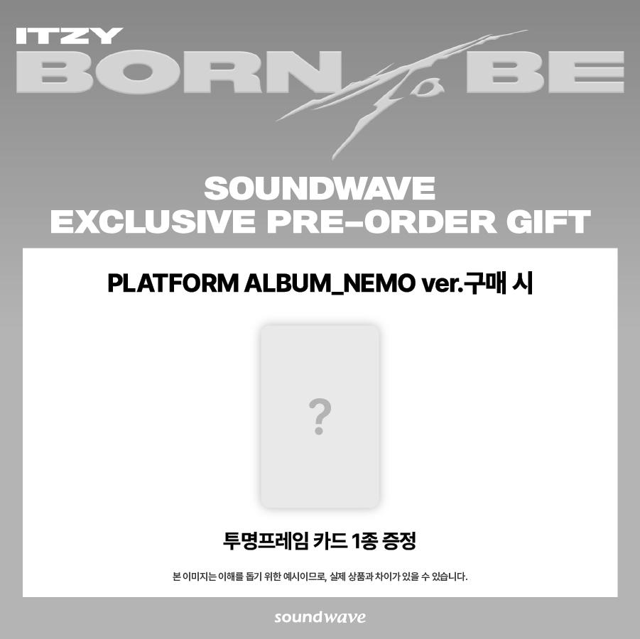 Выберите POB ITZY BORN TO BE Standard/Limited/SET Ver/Platform Album Nemo Ver