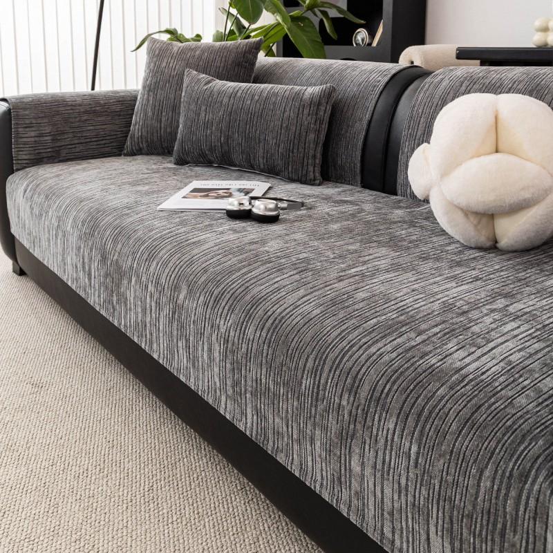 Cream Style Chenille Sofa Cushion Non-slipCream Cover Non-slip All