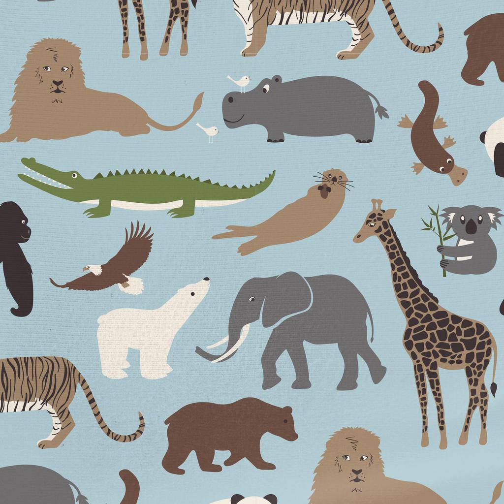 KICKEE Special Receiving Blanket (Spring Sky Zoo) – Swaddle for Newborns, Baby Blanket, Blankie