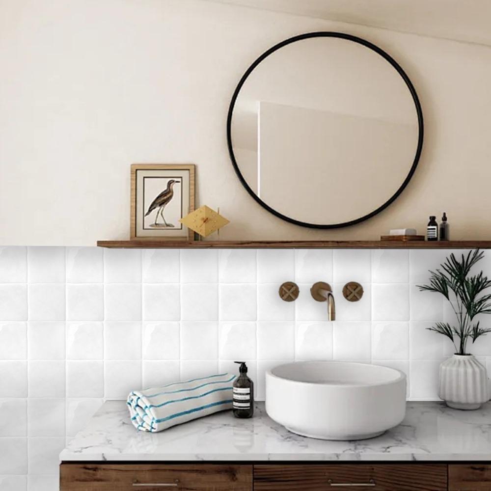 9" x 9" Peel and Stick Backsplash Marble Grain Stick Tile Прочная настенная плитка для кухни и ванной комнаты