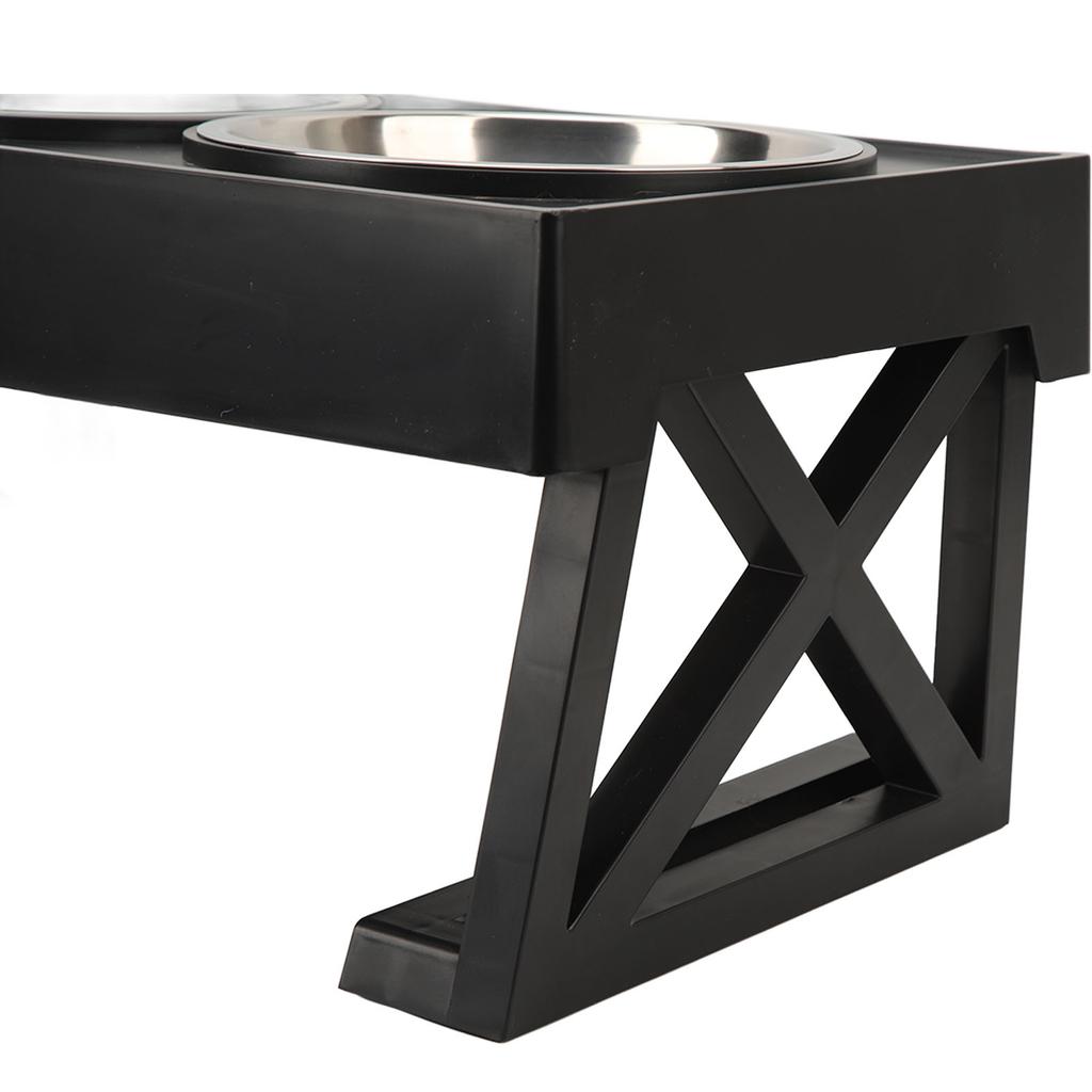 Elevated Dog Bowls with Stainless Steel Dish Height Adjustable Prevent Slip Raised Dog Slow Feeder