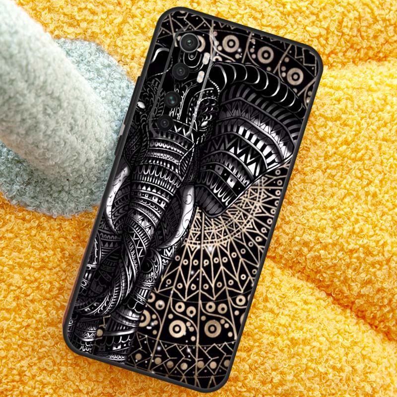 Цветочный tribal чехол со слоном для Xiaomi 17 Pro Max 13 14 15 Ultra 13T 14T 15T Чехол для POCO X7 X5 X6 F5 F6 F7 F8 Pro