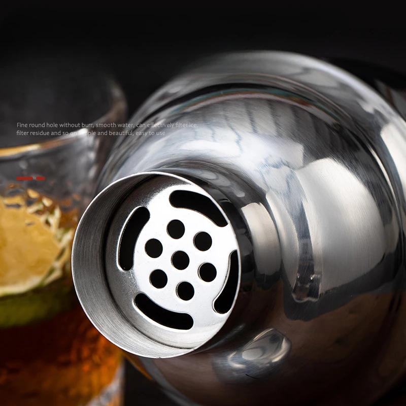 350/550/750ml Stainless Steel Cocktail Shaker Mixer Wine Martini Boston Shaker Party Bar Tools Bartender Drink Bar Accessories