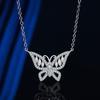 Новое женское летнее ожерелье с бабочкой и белой цепочкой Horseeye Cross