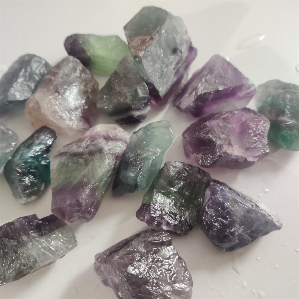 Natural Raw Fluorite Crystals Rough Stones Mineral Healing Crystals Gemstones Specimens Collectible Home Decor