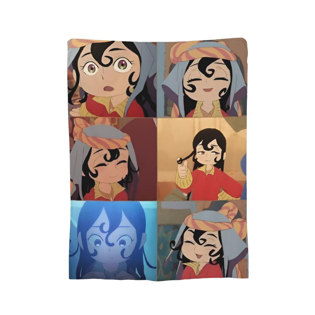 Tenmaku no Jaadugar Cartoon Blankets Fleece Throw Blanket Airplane Travel Personalised Soft Warm Bedspread