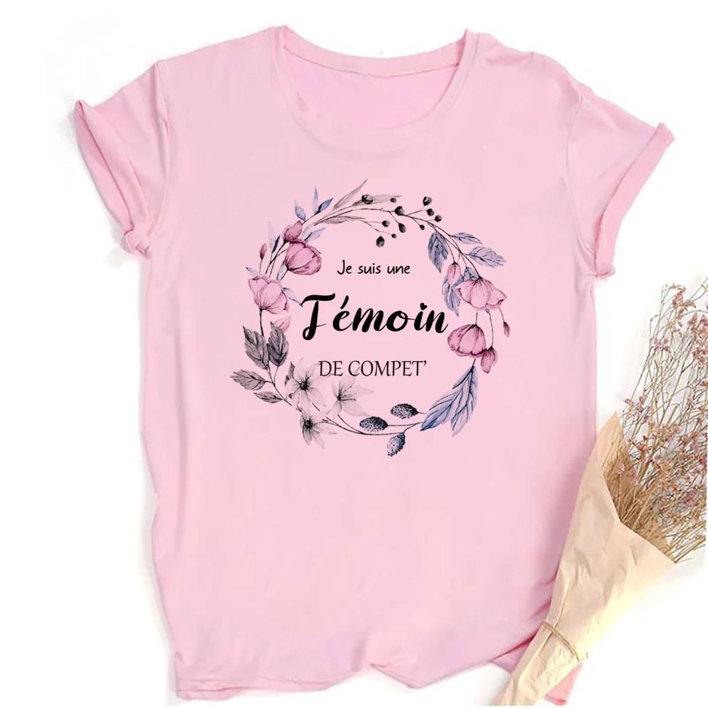Футболка с цветочным принтом Temoin, футболка для девичника, одежда для свидетелей на свадьбе, топ для подружек невесты, свадебный наряд, футболка