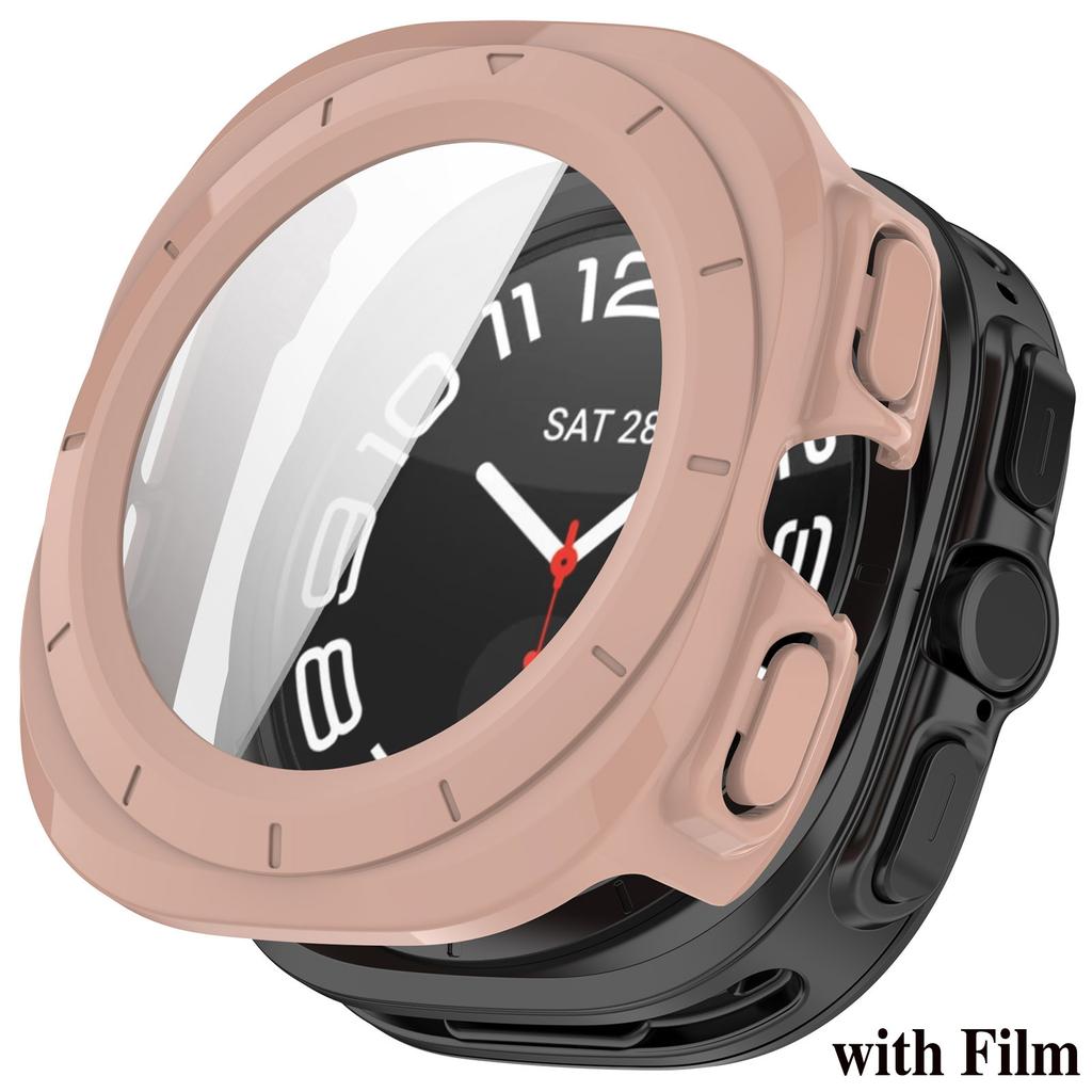 Чехол + Стекло для Samsung Galaxy Watch Ultra 2025 Защитная пленка из закаленного стекла для Galaxy Watch 7 Ultra 47 мм Защитный бампер