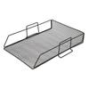 Desktop Tray Organizer Document Letter File Rack Iron Storage Bookshelf Office Supply